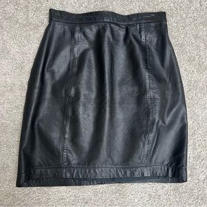Vintage Leather Skirt